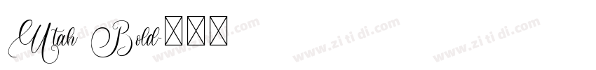 Utah Bold字体转换